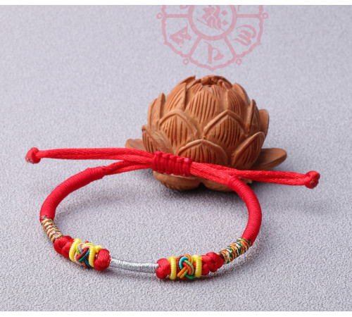 Сакральний Тибетський браслет ручної роботи на здоров'я, захист, багатство з секретним оберегом