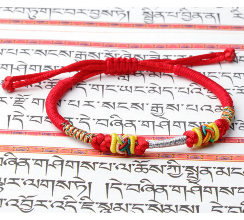 Сакральний Тибетський браслет ручної роботи на здоров'я, захист, багатство з секретним оберегом
