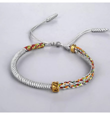 Тибетський браслет із мантрою сакральної ручної роботи для процвітання, захисту та перемоги