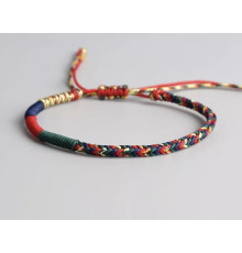 Тибетський Щасливий сакральний браслет червона нитка для великої удачі та захисту ручна робота