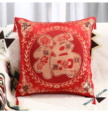 Китайська червона подушка з Символом Фук приносить багатство, щастя, добробут, процвітання у ваш дім