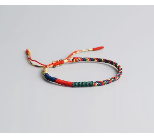 Тибетський сакральний браслет процвітання червона нитка для великої удачі та захисту ручна робота