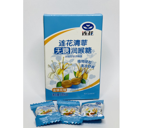 Льодяники для горла проти вірусної інфекції, знеболювальні без цукру Ляньхуа Цинфей