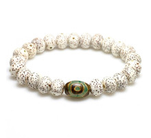 Бусина Дзі зелена Будда в браслеті Бодхи допомагає знайти мудрість, удачу, здоров'я і світ