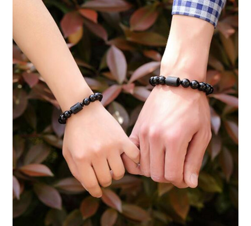 Бусина Дзі Дракон у браслеті з чорного обсидіана підсилює енергетику людини, удачу та здоров'я