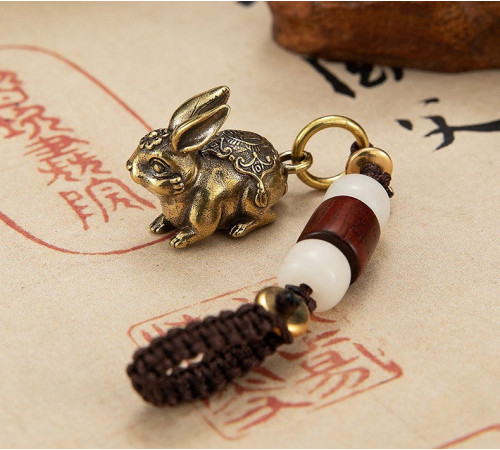 Брелок Амулет Кролик для багатства спритності та стійкості