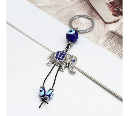 Брелок Слон Багатства, брелок на удачу з намистинами від сочка