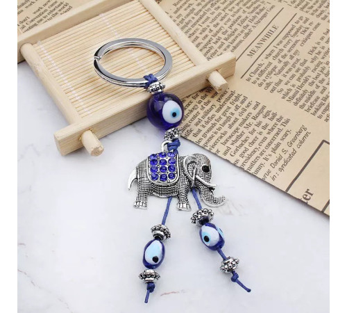 Брелок Слон Багатства, брелок на удачу з намистинами від сочка