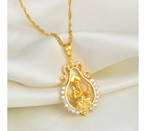 Золота підвіска Ганеша з Храму Багатства