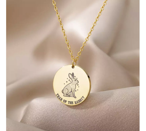 Золота Підвіска Кулон Кролик для сили та накопичення грошей любов романтика та партнерство