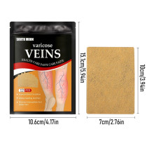 Пластир проти варикозного розширення вен із турмаліном, полегшення болю в ногах, набряк, пластир із дощовим червом