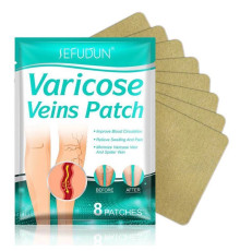 Пластир проти варикозного розширення вен і судинних зірочок на ногах 8 шт.