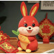 Іграшка Кролик Талісман із мішечком грошей на 2023 рік у Китайському стилі для захисту та процвітання дому 27 см