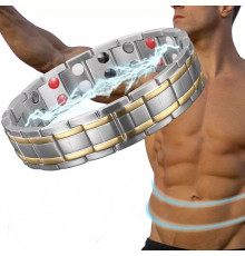 Турмаліновий браслет Ультраміцний Біомагінтний з Титаном, Германієм і Біофотонами Energy 5в1