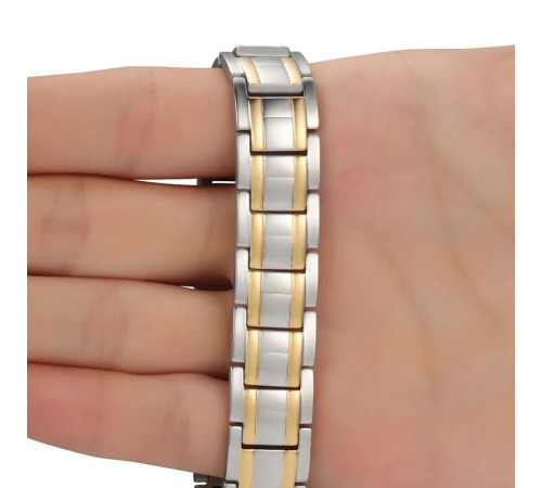 Турмаліновий браслет Ультраміцний Біомагінтний з Титаном, Германієм і Біофотонами Energy 5в1