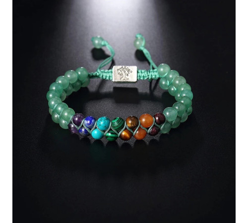 Нефритовий браслет Життєвої Сили 7 Чакр для захисту