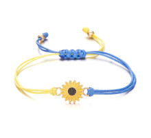 Український браслет із соняшником для щастя, життєва сила й оптимізм