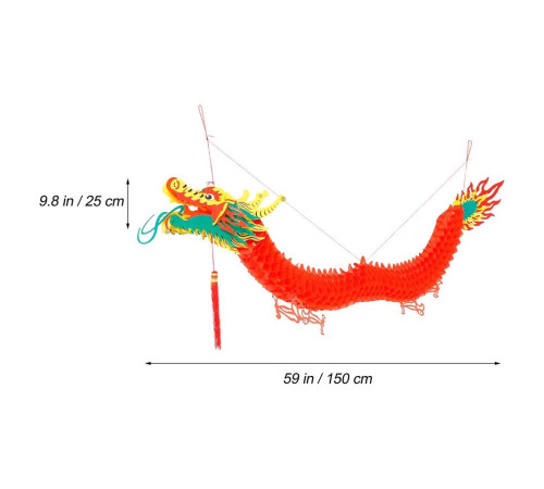 Китайський Дракон Червоний Великий приносить великий успіх, влада приносить у дім достаток, престиж і удачу