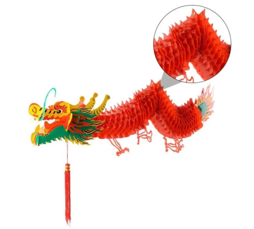 Китайський Дракон Червоний Великий приносить великий успіх, влада приносить у дім достаток, престиж і удачу