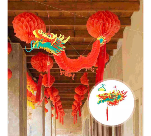 Китайський Дракон Червоний Великий приносить великий успіх, влада приносить у дім достаток, престиж і удачу