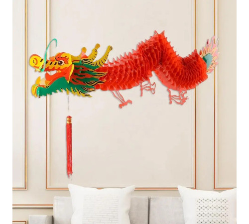 Китайський Дракон Червоний Великий приносить великий успіх, влада приносить у дім достаток, престиж і удачу