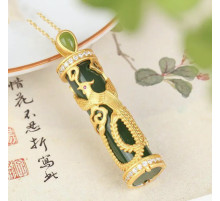 Золота підвіска Фенікс із турмаліном і фіанітами символ вічности, щасливого життя слави, популярності