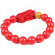 Браслет Пі Яо з намистиною з червоного корала, щоб залучити багатство та вдалий прибуток, зберегти свій капітал
