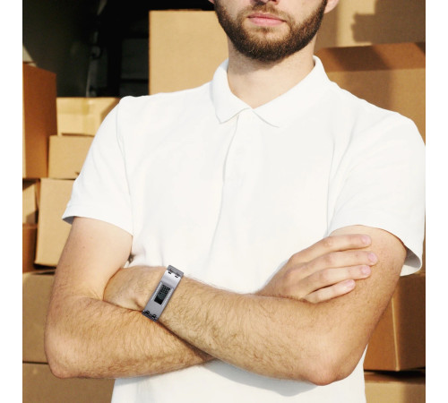 Чоловічий Магнітний турмаліновий браслет 5в1 титановий для здоров'я й енергії з кристалами