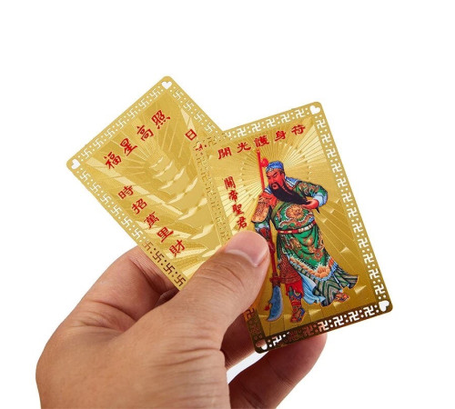 Картка Золота Чудовий Куан Кунг для захисту, сили, перемоги та успіху