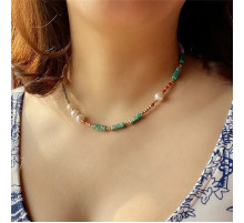 Красиве намисто із зеленим каменем Roxi для чарівності