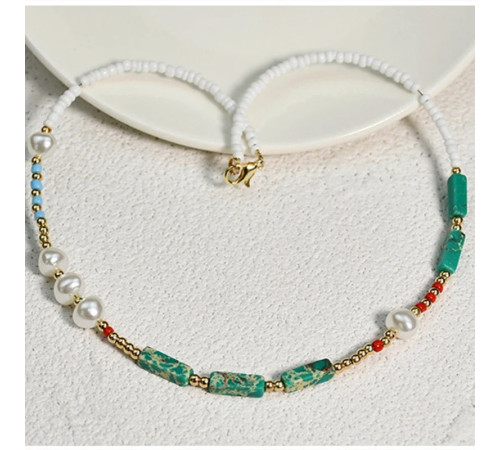 Красиве намисто із зеленим каменем Roxi для чарівності