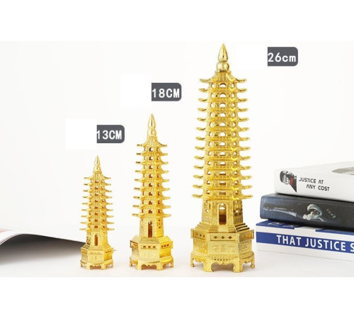 Пагода Велика Золотий найсильніший активатор для кар'єри та успішної реалізації всіх ваших проєктів 26 см