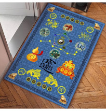 Килимок придверний «Процвітання Дому» блакитний 40Х60см