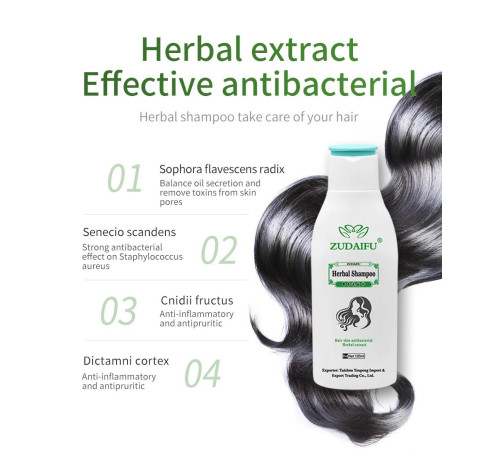 Шампунь від демодекозу, псоріазу, лупи та себореї Zudaifu