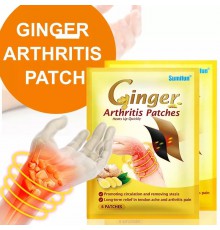 Знеболювальний магнітно-інфрачервоний пластир з імбиром 6 штук