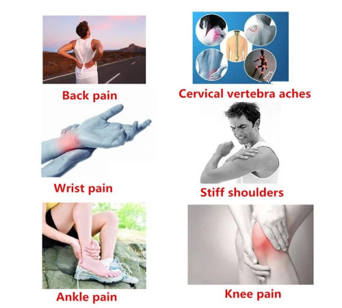 Знеболювальний магнітно-інфрачервоний пластир з імбиром 6 штук