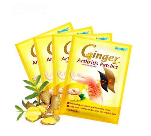 Знеболювальний магнітно-інфрачервоний пластир з імбиром 6 штук
