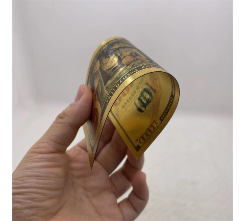 Золота Купюра 100 доларів Президент Зеленський для приваблення до будинку багатство та процвітання