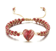 Тибетський плетений браслет із Червоного Агата для багатства та здоров'я