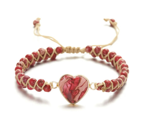 Тибетський плетений браслет із Червоного Агата для багатства та здоров'я