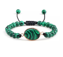Тибетський плетений браслет із Малахіту для приваблення багатства