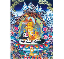 Тибетська Танка Жовтий Джамбала для фінансової допомоги 50Х69 см