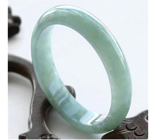 Браслет зі справжнього нефриту світло-зелений для великих грошей 18-й розмір