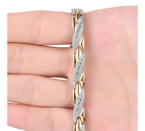 Турмаліновий браслет із магнітами, титаном, германієм і негативними іонами 5в1 для нормалізації тиску