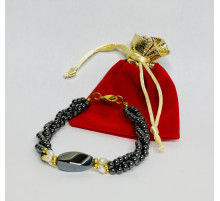 Гематитовий браслет із натуральними малазійськими перлами для багатства та здоров'я