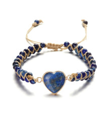 Тибетський плетений браслет із синього Лазуриту для здоров'я та довголіття