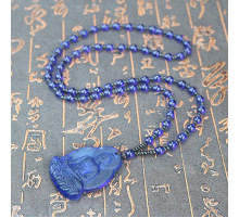 Підвіска Будда Медицини з ляпи-лазуриту для здоров'я та жити довгі роки наповненим життям, і багатство