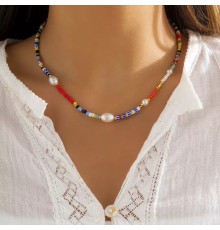 Чокер намисто з різнобарвними намистинами для краси та молодості