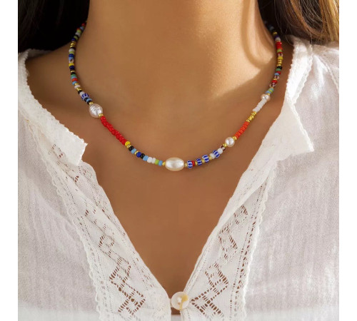 Чокер намисто з різнобарвними намистинами для краси та молодості