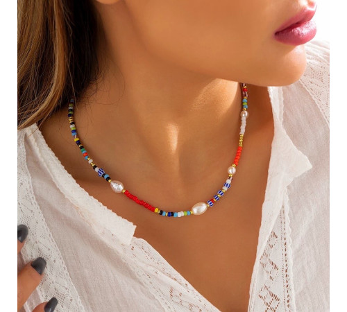 Чокер намисто з різнобарвними намистинами для краси та молодості